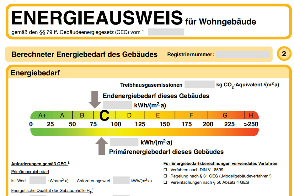 Energieausweis Muster Energieausweis
